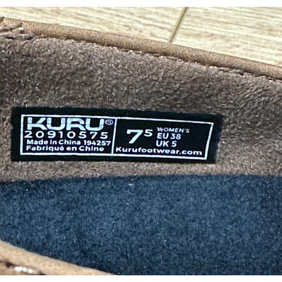 Kuru Women's Roam Atla Comfort Shoes Cognac Brown Leather Size 7.5 US 38 EU NIB - Picture 11 of 15